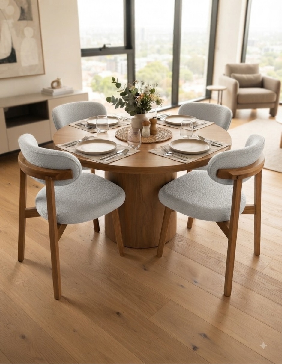 Comedor para 4 personas de madera 7