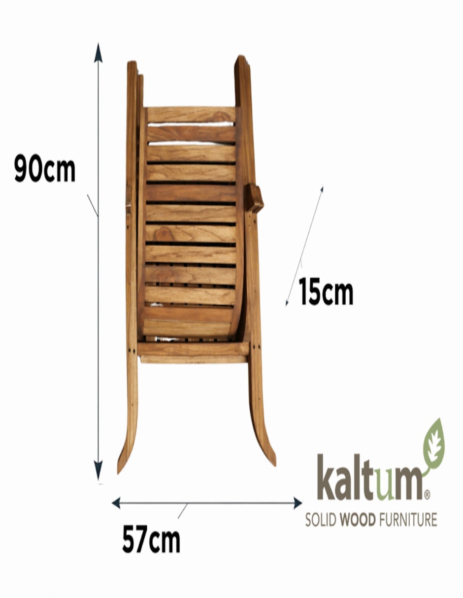 Sillón de madera teca 4