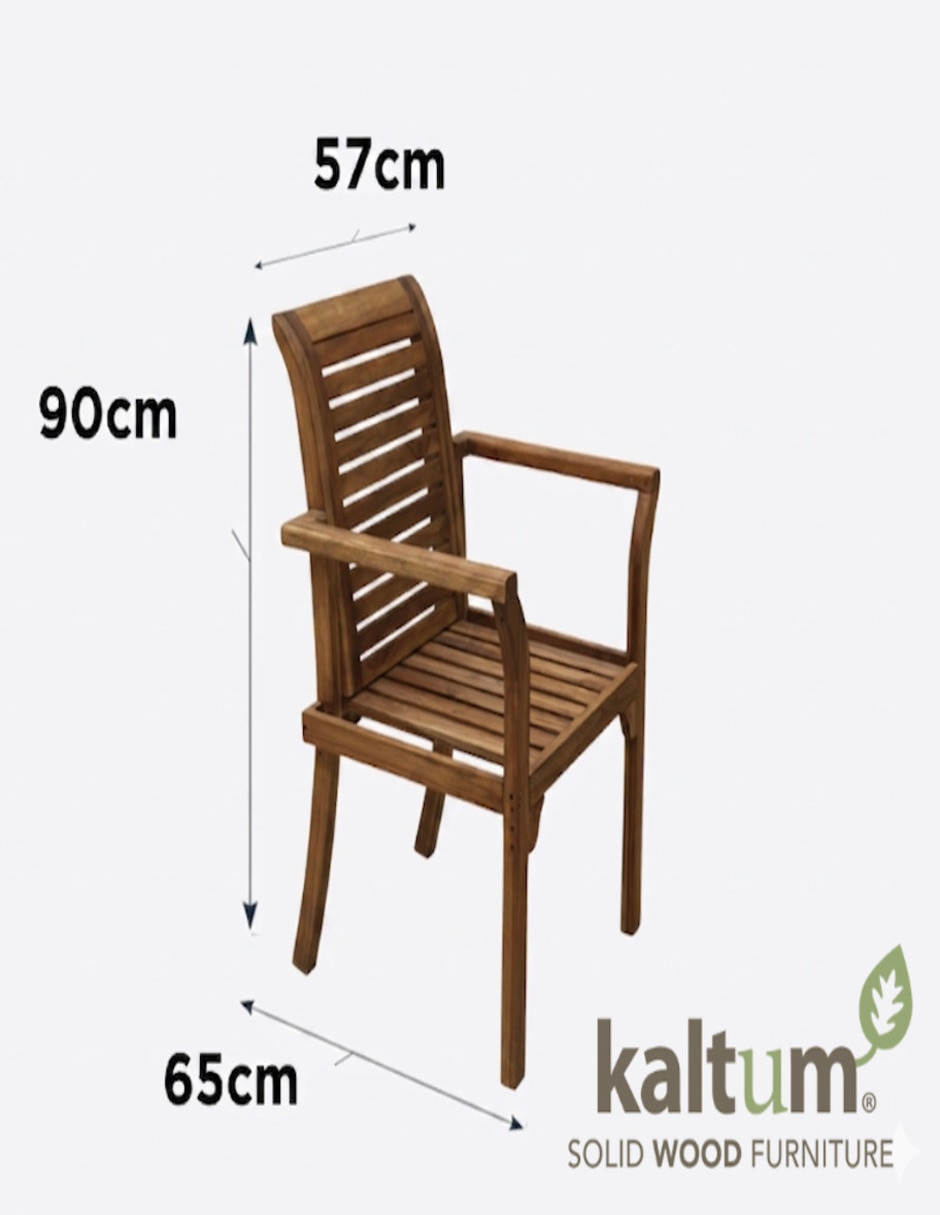 Sillón de madera teca 2