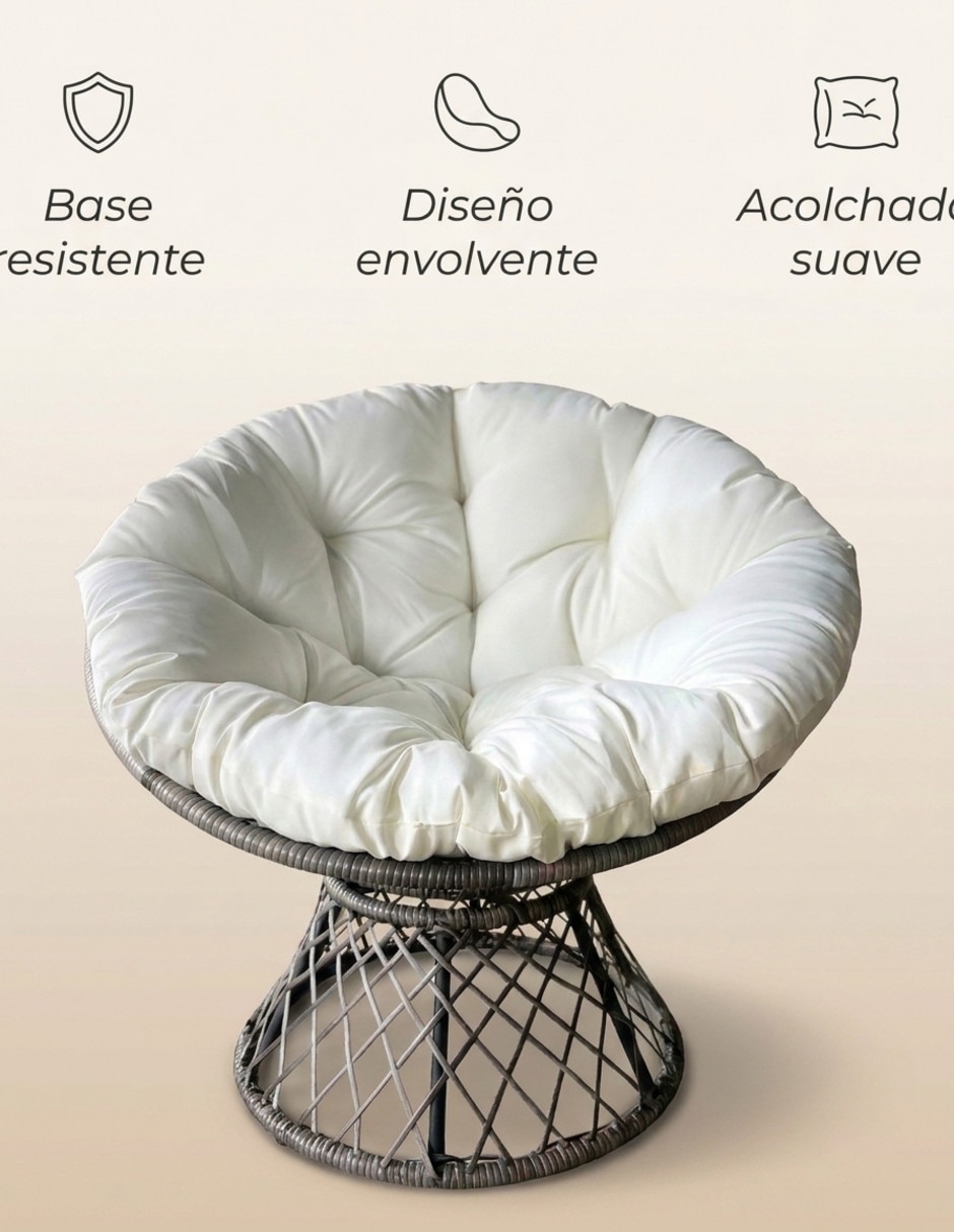 Sillón Silla-Papasan010 de ratán 6