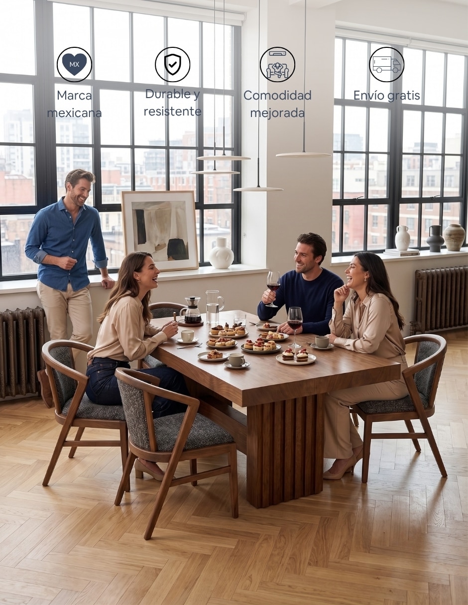 Comedor italia para 6 personas de madera 6