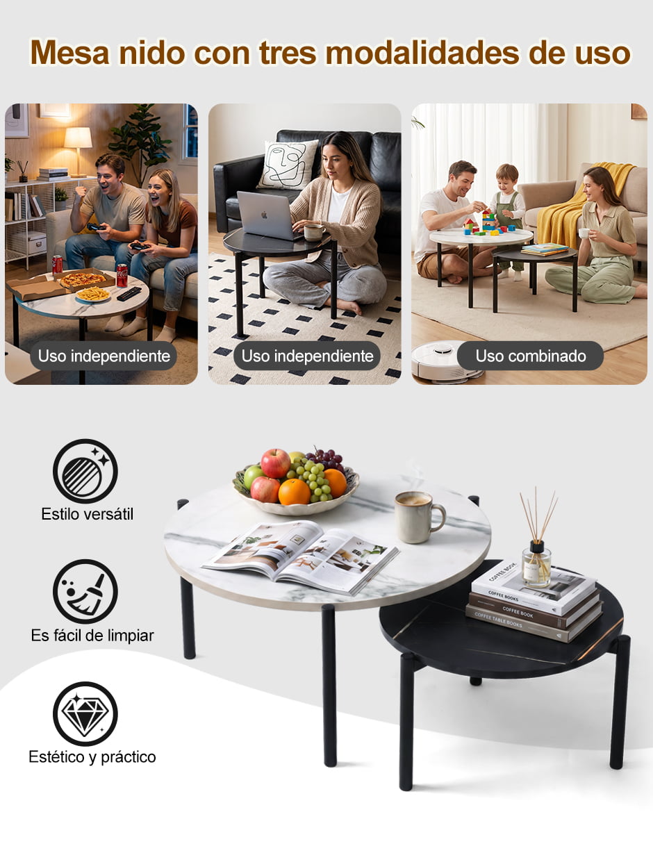 Set mesa nido armable 11