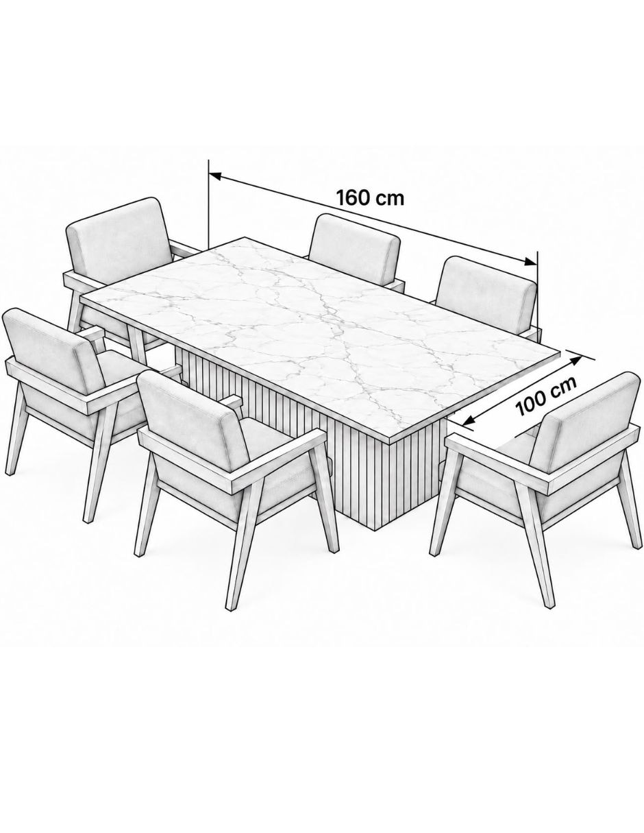 Comedor comedor de mármol 5