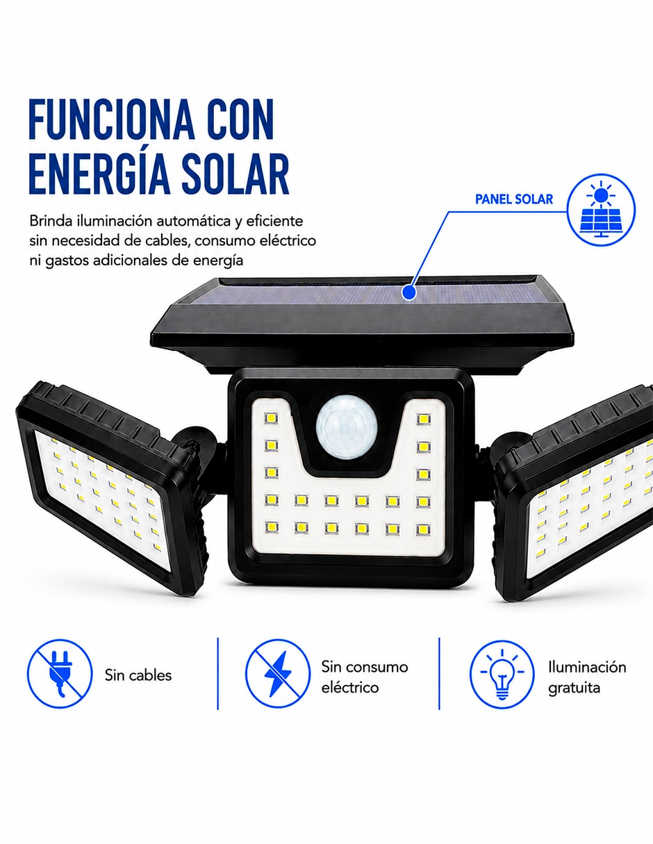 Lámpara solar led bluelander exterior led