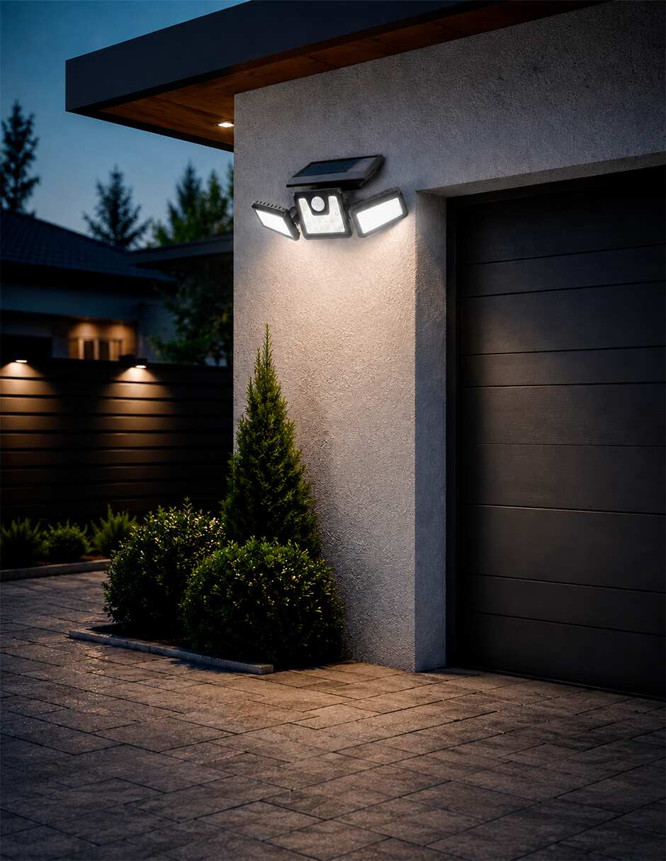 Lámpara solar led bluelander exterior led