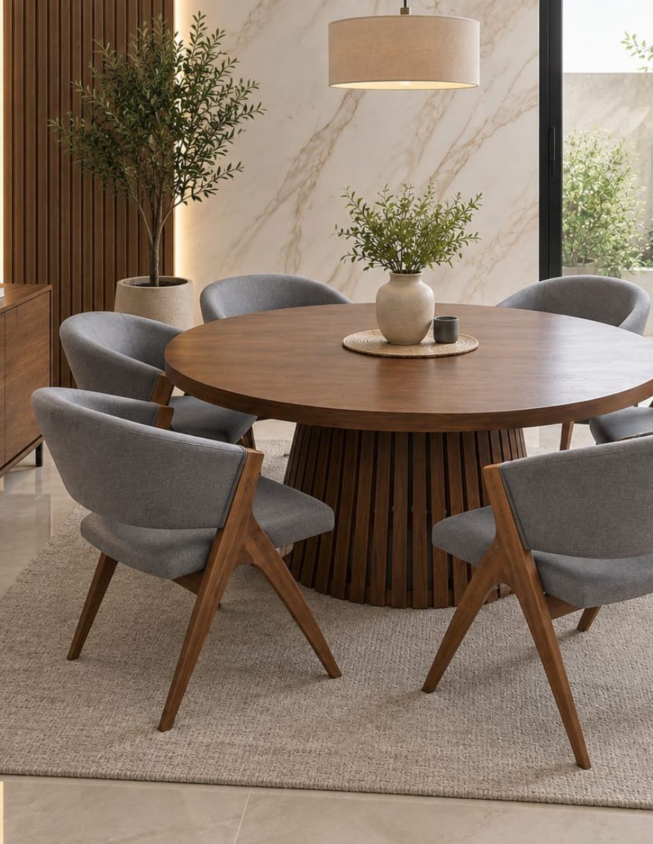 Comedor comedor para de madera de pino 4