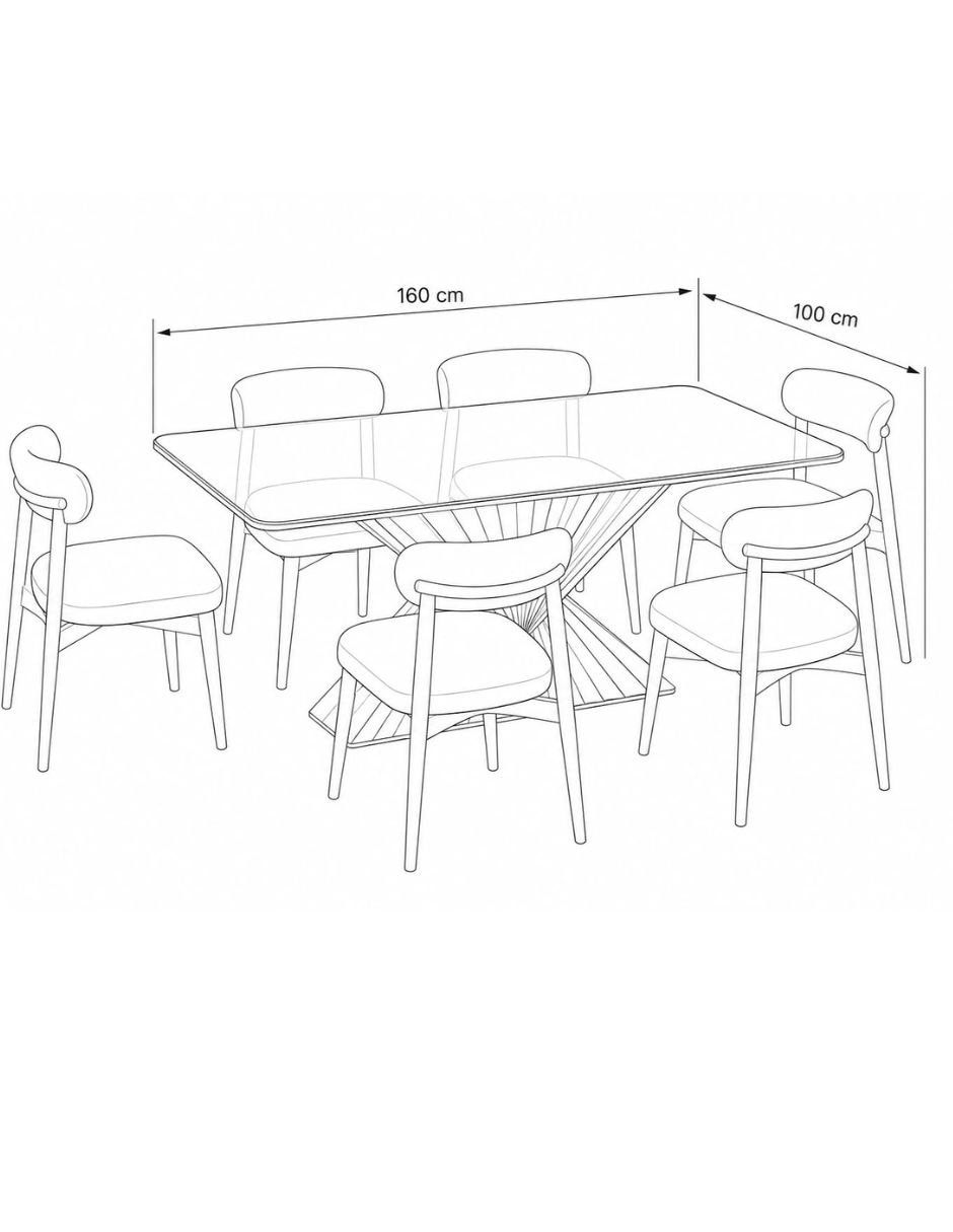 Comedor para de cristal templado 5