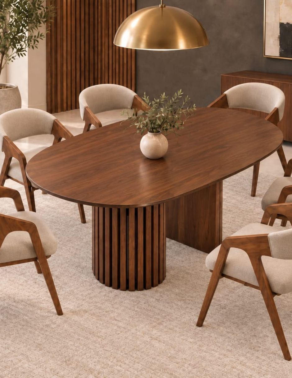 Comedor para de madera de pino 4