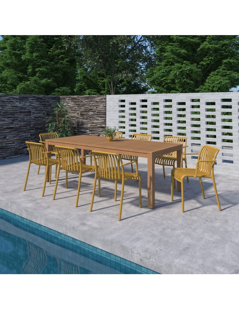 Comedor para de Madera de eucalipto 2