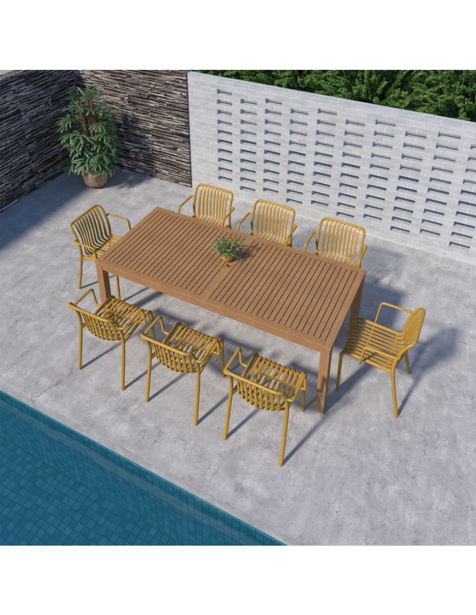 Comedor para de Madera de eucalipto 8