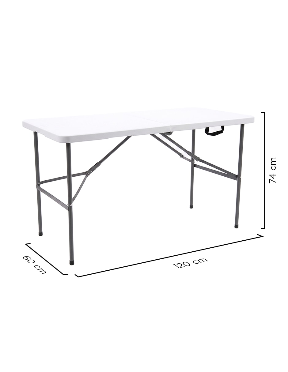 Kit/Set/Mesa plegable 1.20 m Con Asa Portátil 8