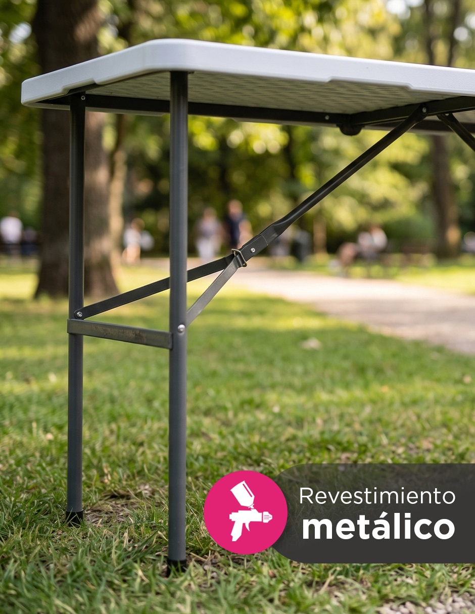 Kit/Set/Mesa plegable 1.20 m Con Asa Portátil 5