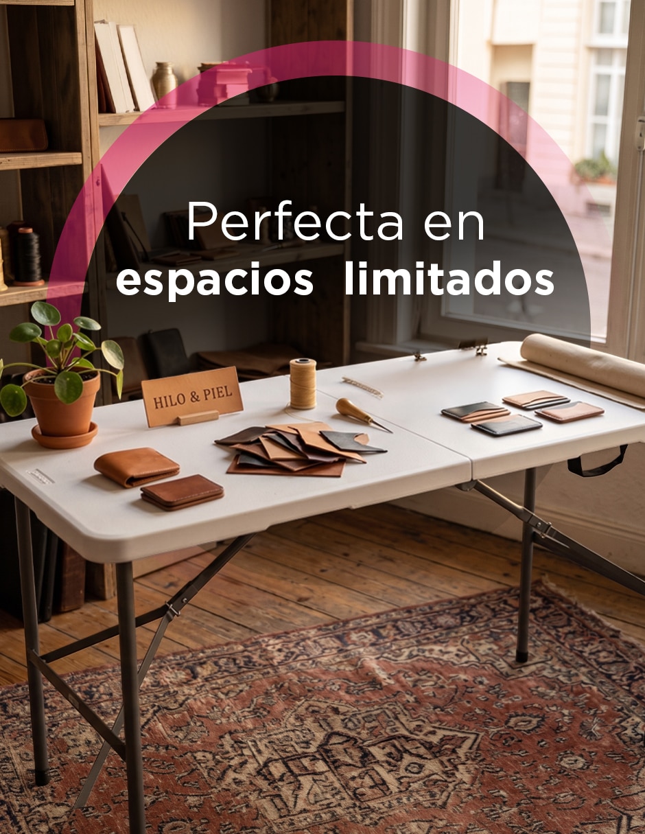 Kit/Set/Mesa plegable 1.20 m Con Asa Portátil 6