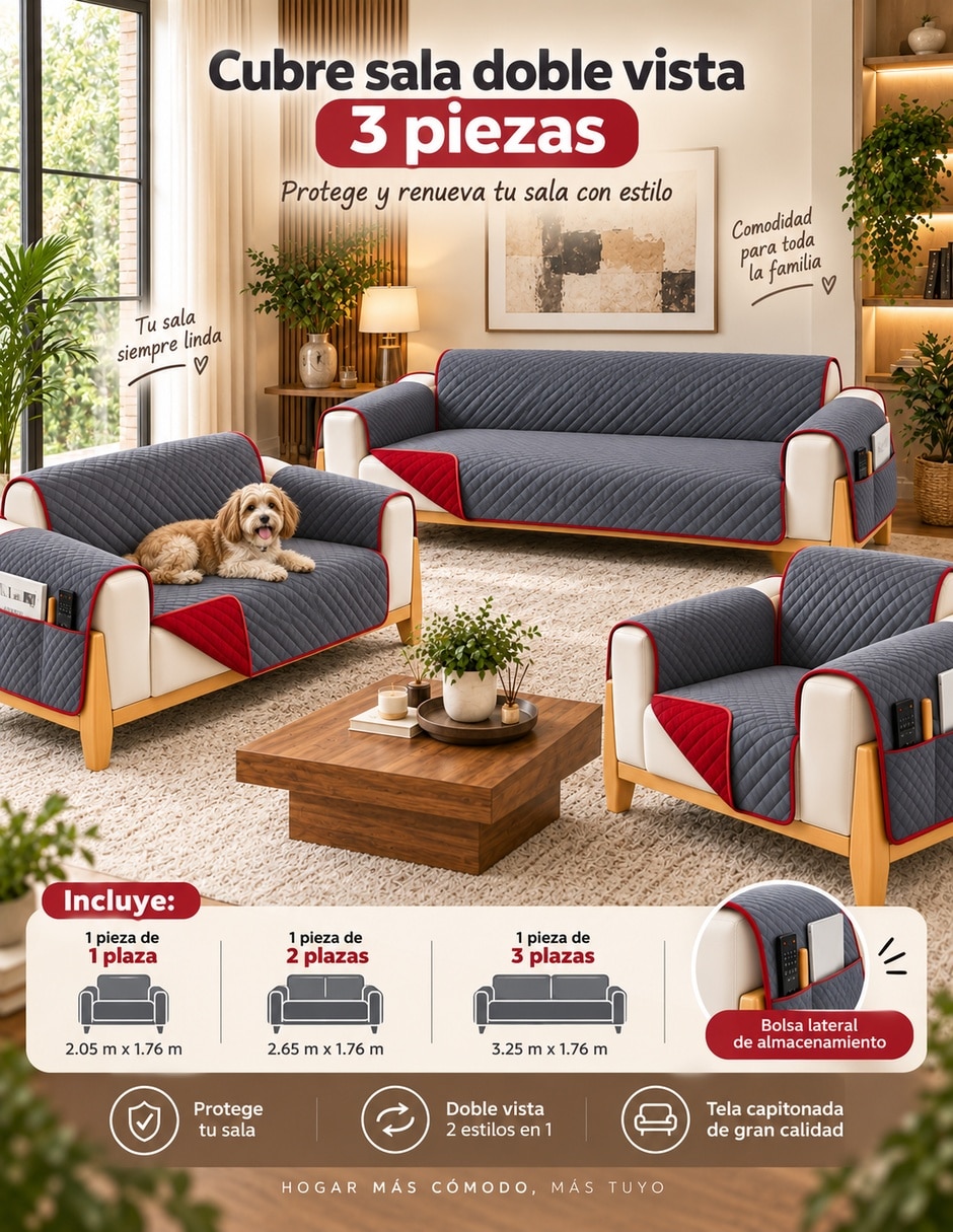 Funda sillón Sí 3 piezas 3