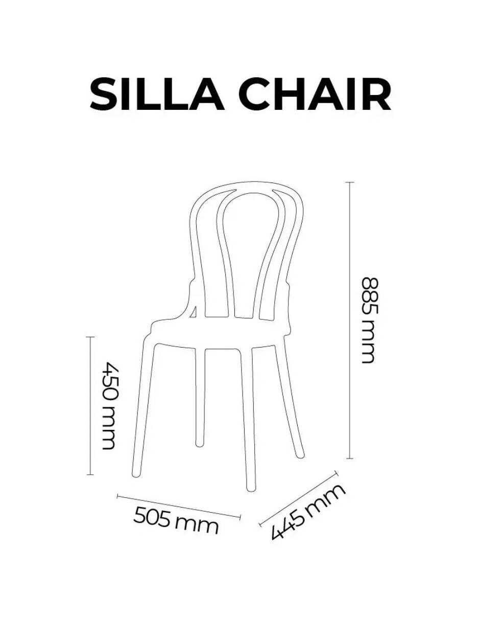 Silla 1 piezas de Polipropileno 4