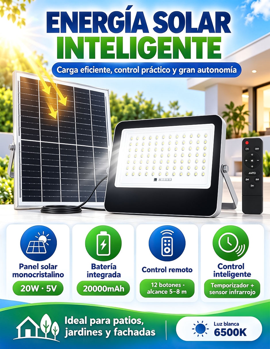Lámpara solar led 2