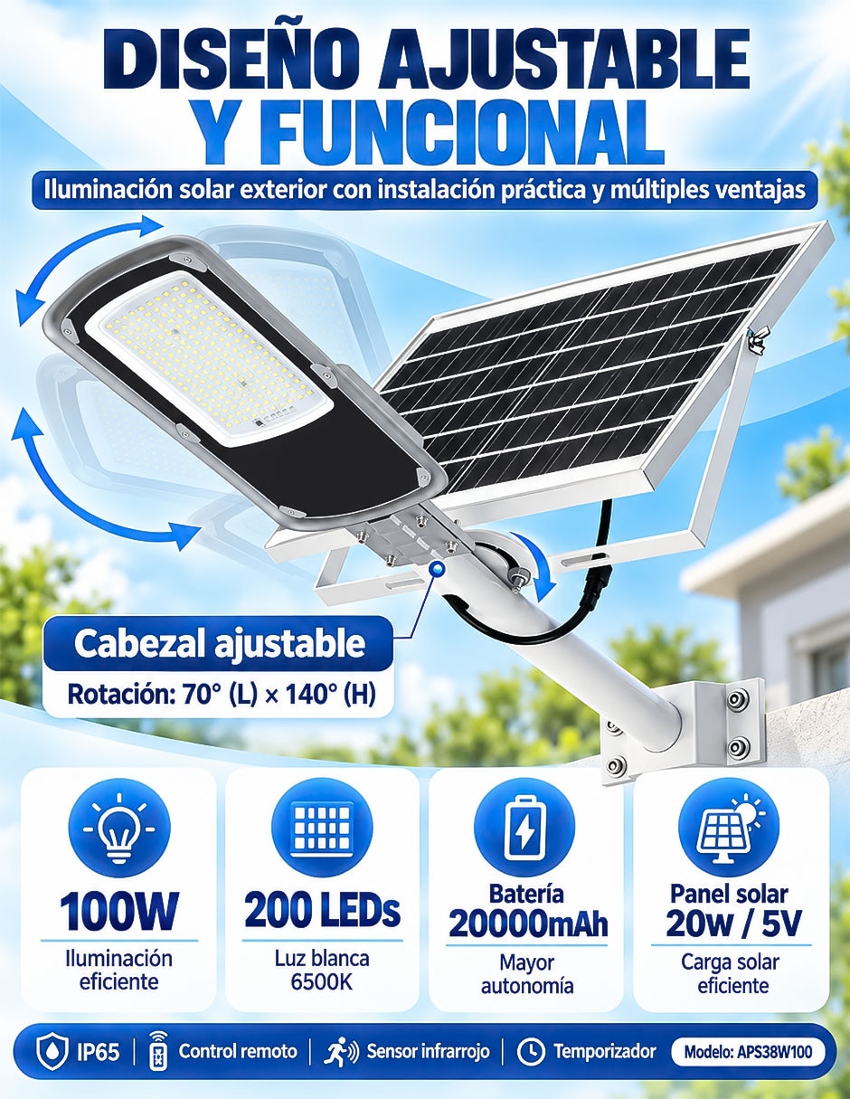 Lámpara solar led 6