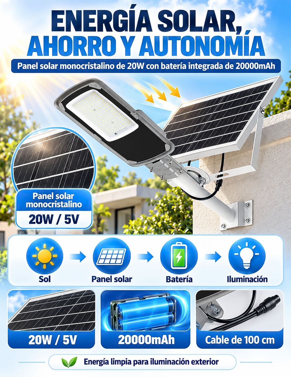 Lámpara solar led 7