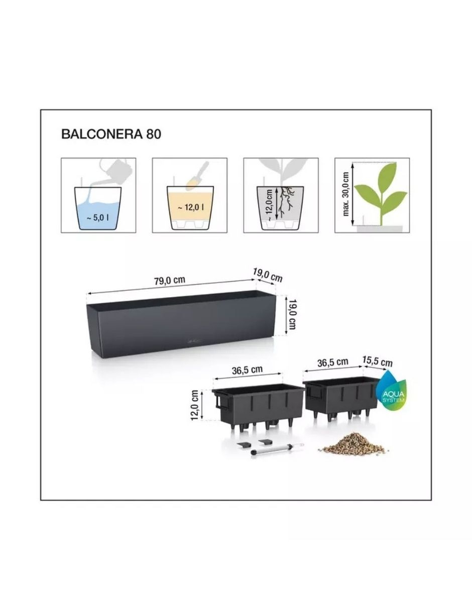 Maceta autorriego cottage de polipropileno con sistema automático de riego 5